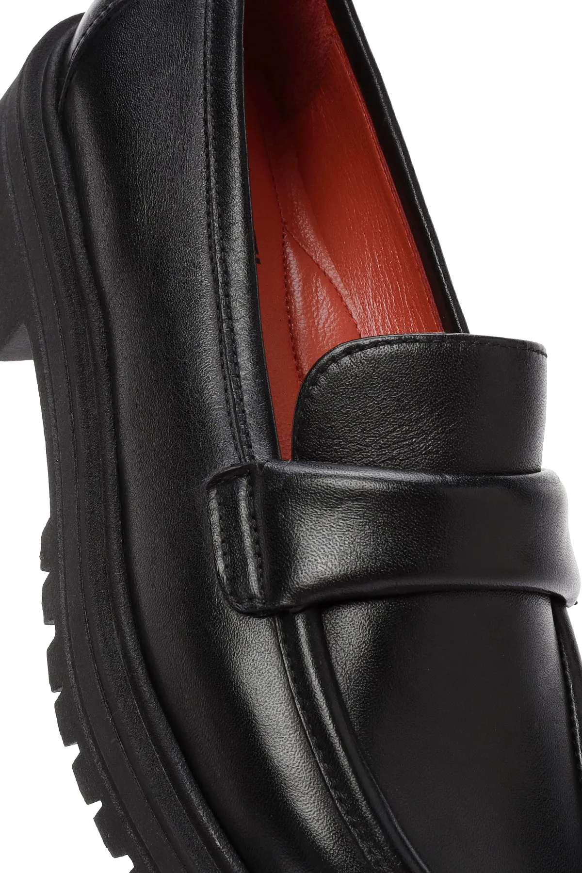 Derimod Gritti Kadın Siyah Deri Maskülen Loafer