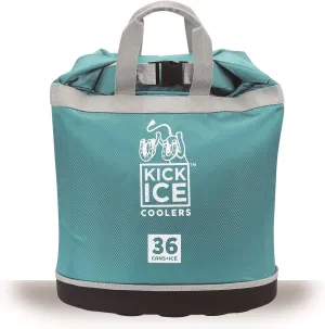 Dry Bag   Soft Cooler with PVC Free Leakproof Lining   Rolltop Closure for Kayaking, Beach, Rafting, Boating, Hiking, Camping and Fishing, Holds 36 Cans   Ice, 30L, Teal