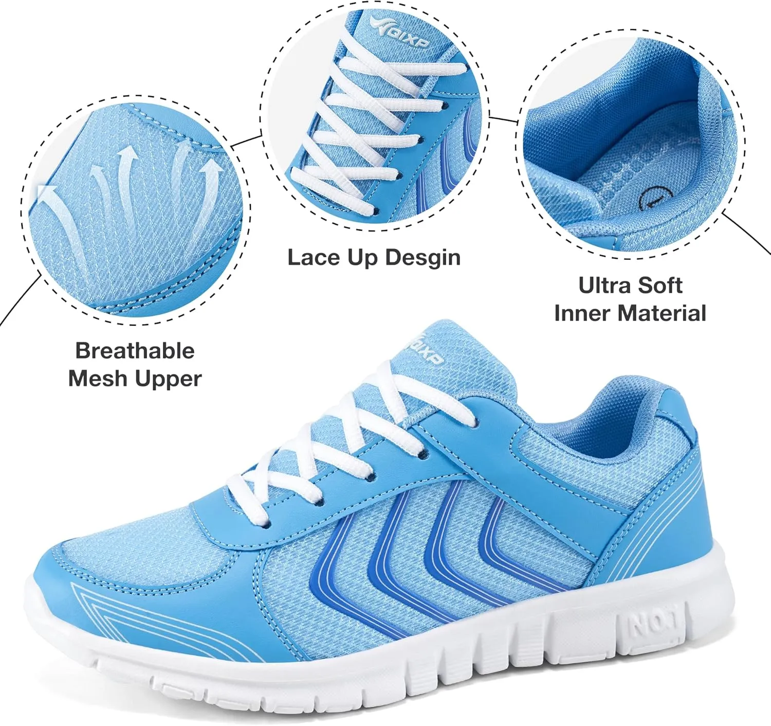 DUOYANGJIASHA Sneakers for Women Running Shoes: Slip On Casual Walking Shoes Non Slip Comfortable Fashion Tennis Shoes Mesh Lightweight Sneaker for Work