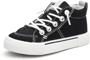 EasyStar Boys Girls Mid-Top Slip On Comfort Fabric Sneaker Shoe