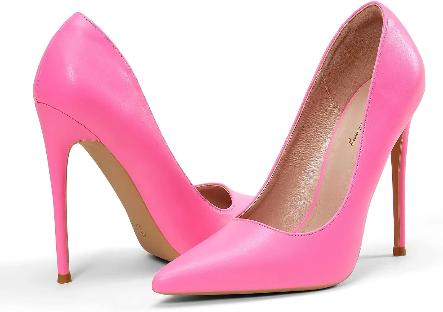 Elisabet Tang Women Pumps, Pointed Toe High Heel 4.7 inch/12cm Party Stiletto Heels Shoes Matte