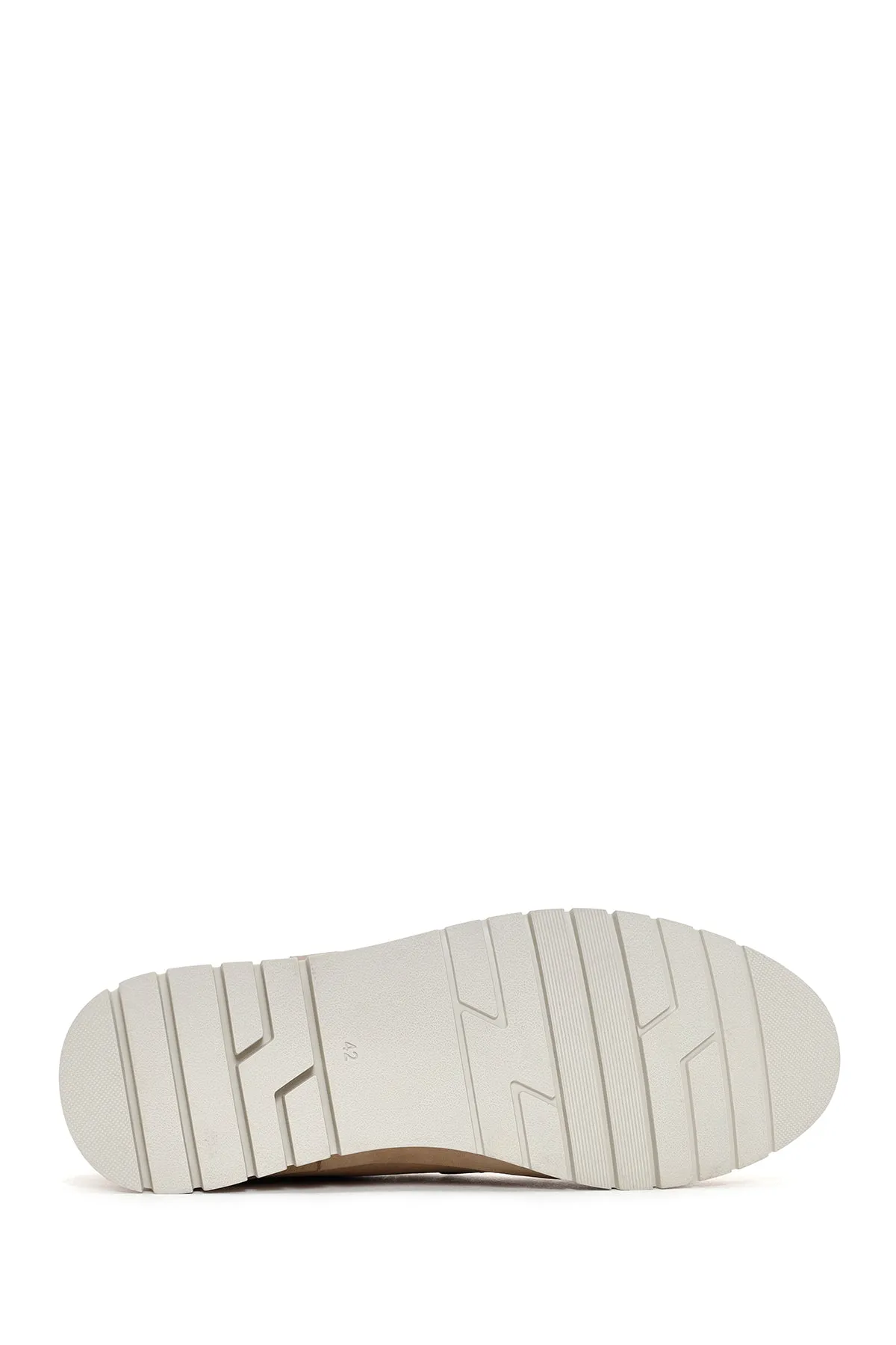 Erkek Bej Nubuk Deri Casual Loafer