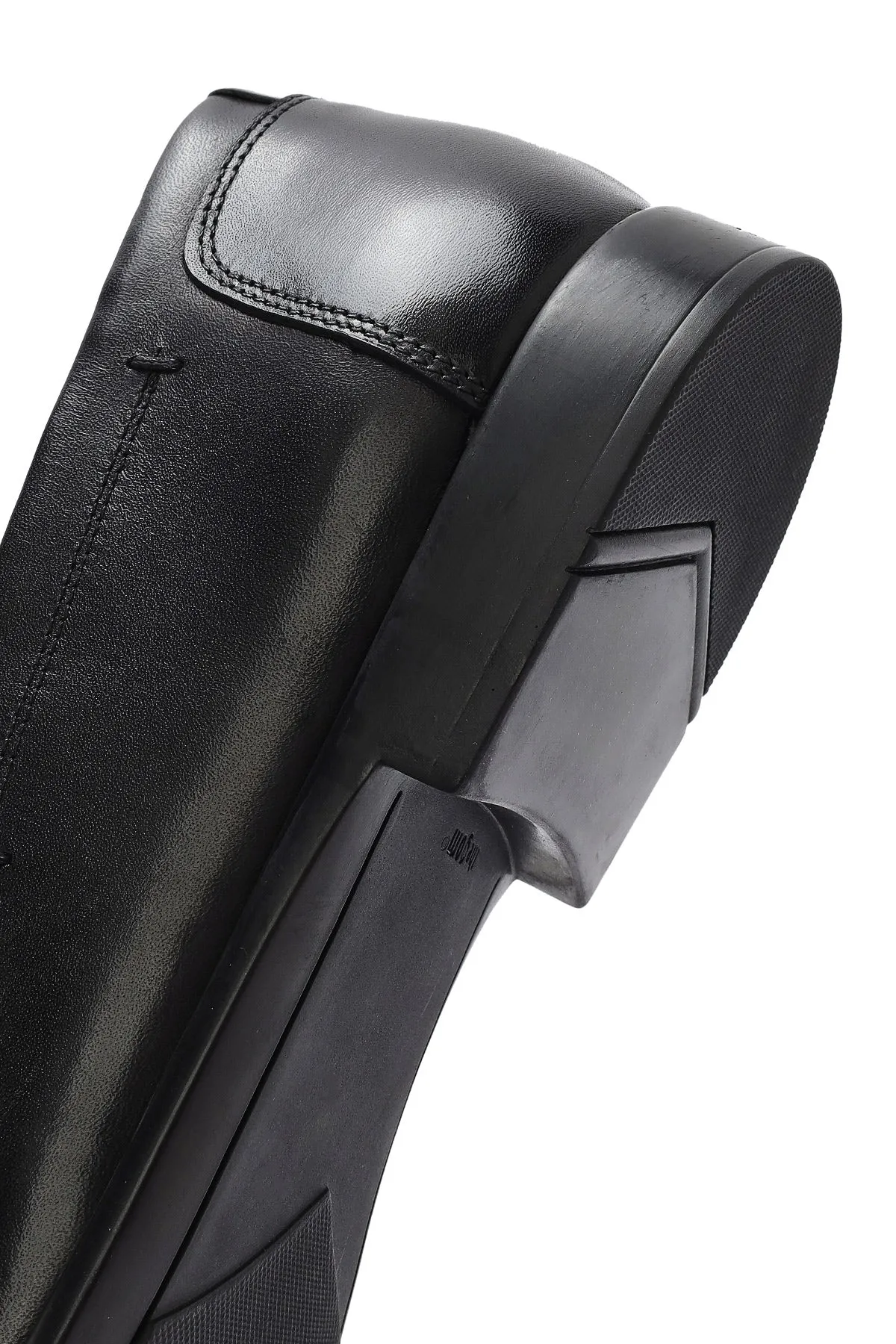 Erkek Siyah Deri Casual Loafer