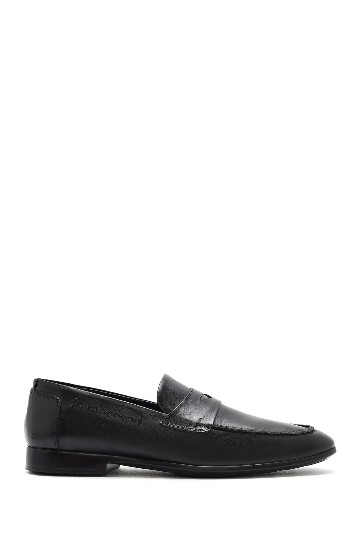 Erkek Siyah Deri Casual Loafer