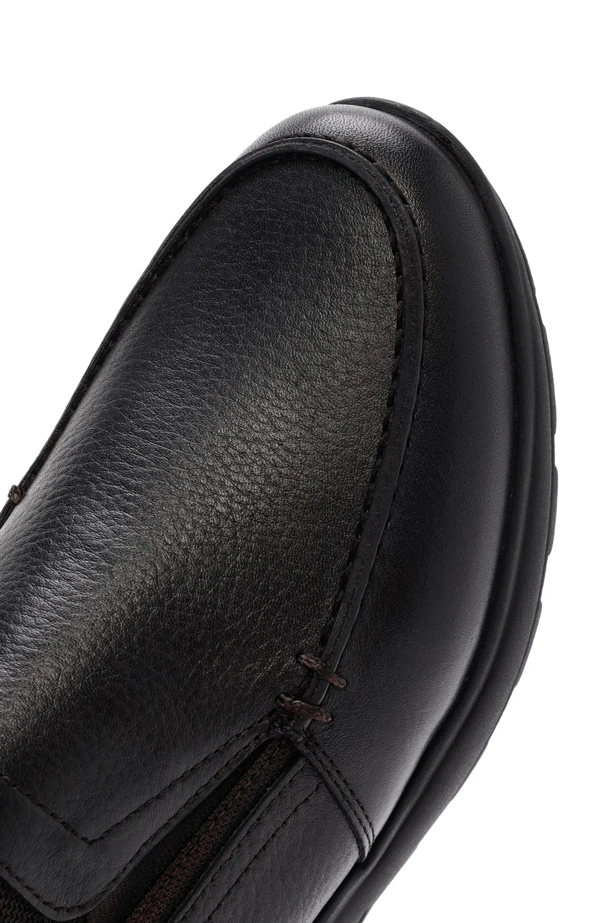 Erkek Siyah Deri Comfort Loafer