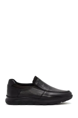 Erkek Siyah Deri Comfort Loafer