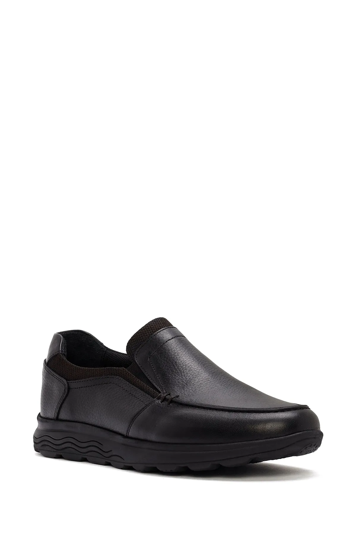 Erkek Siyah Deri Comfort Loafer