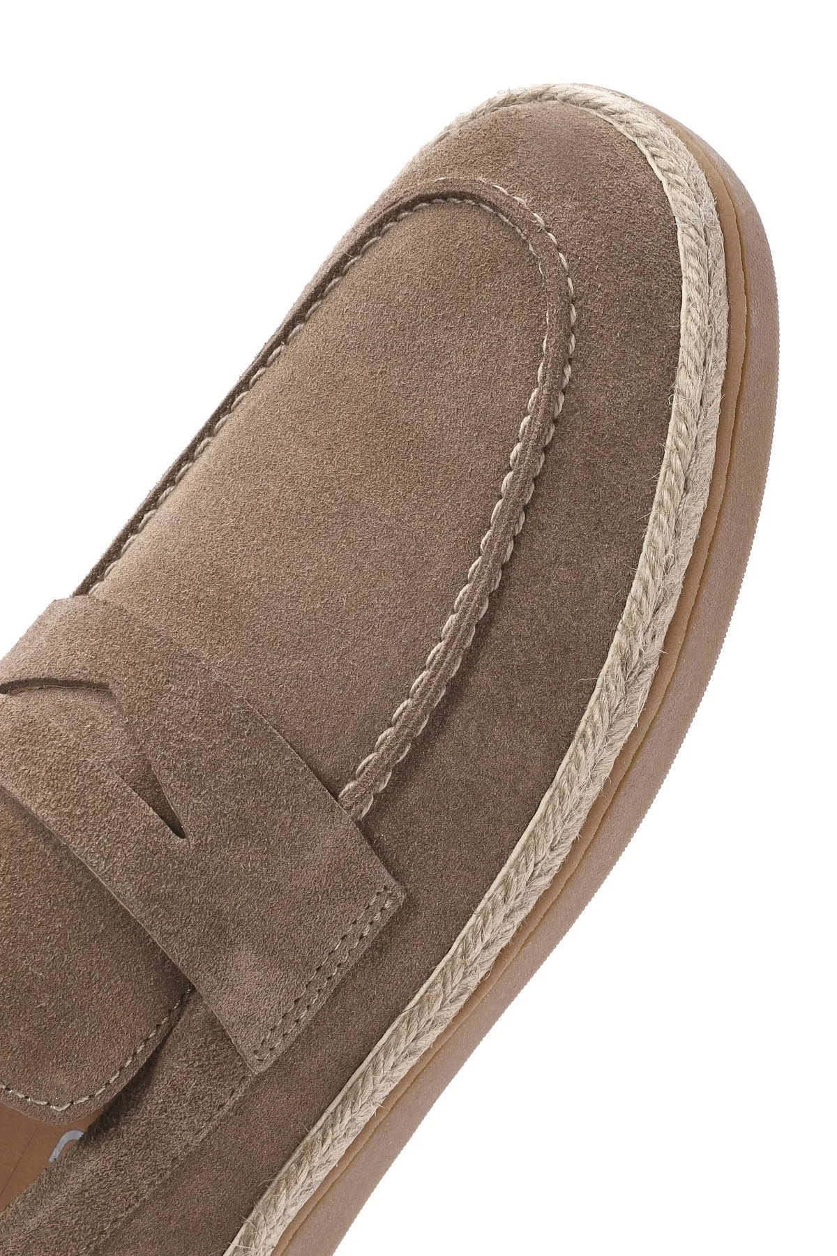 Erkek Vizon Süet Deri Loafer