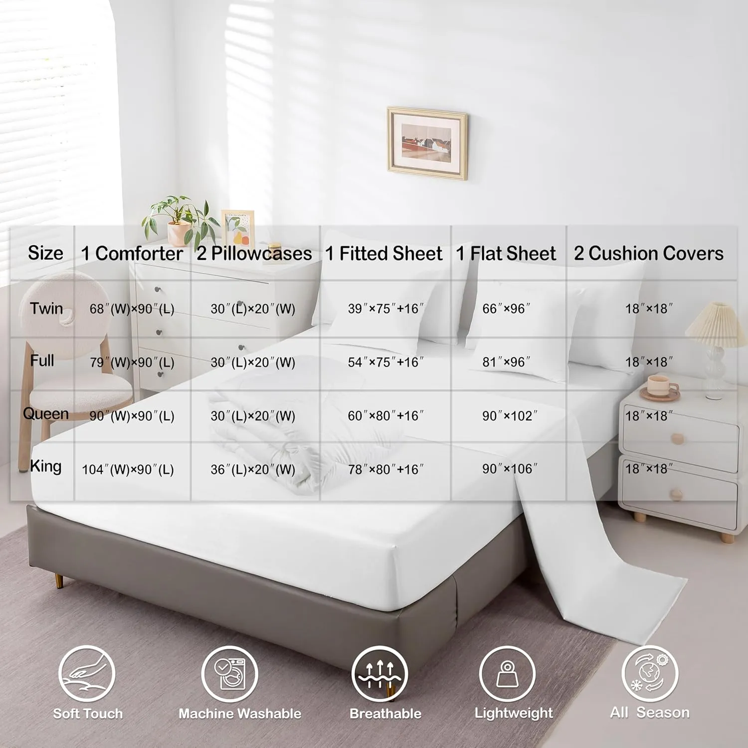 Erosebridal Spider Full Comforter Set 7 Piece Yellow Spider Animal Bedding Set Happy Halloween Bed in A Bag American Flag Wooden Plank Bed Set for Kids Boys Girls