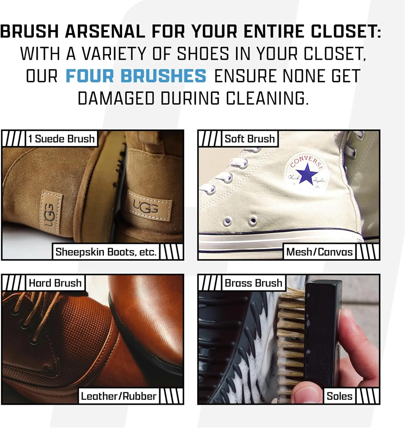 FACTORY LACED Shoe Cleaning Kit - Complete Sneaker Cleaner Kit - Shoe Cleaner for all shoes