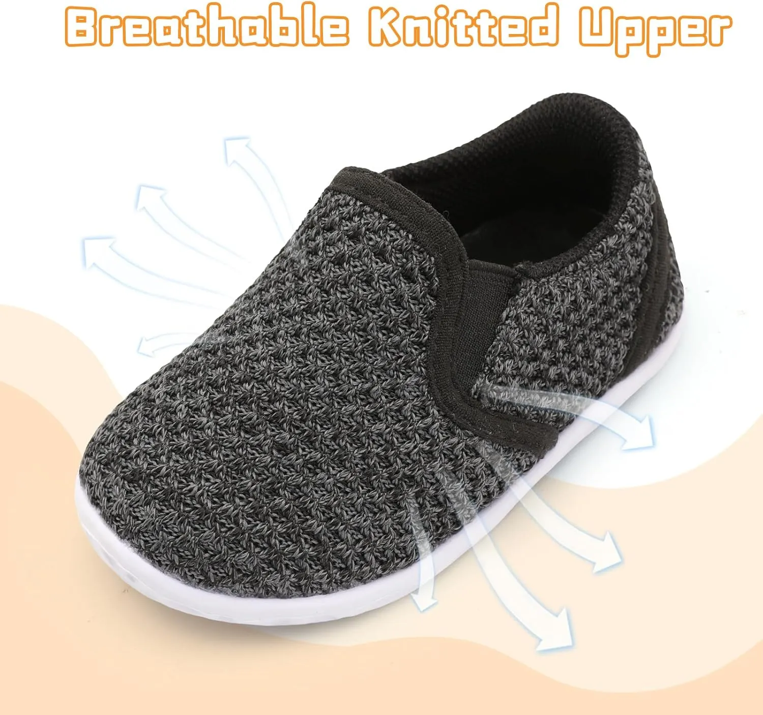 FEETCITY Unisex Baby Shoes Boys Girls Sneakers Infant Slip On First Walking Shoes Toddler Casual Star Sneaker Crib Shoes