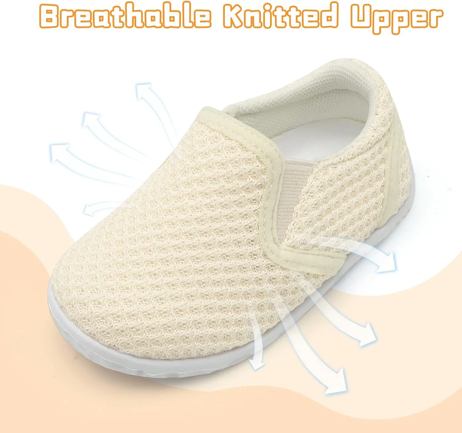 FEETCITY Unisex Baby Shoes Boys Girls Sneakers Infant Slip On First Walking Shoes Toddler Casual Star Sneaker Crib Shoes