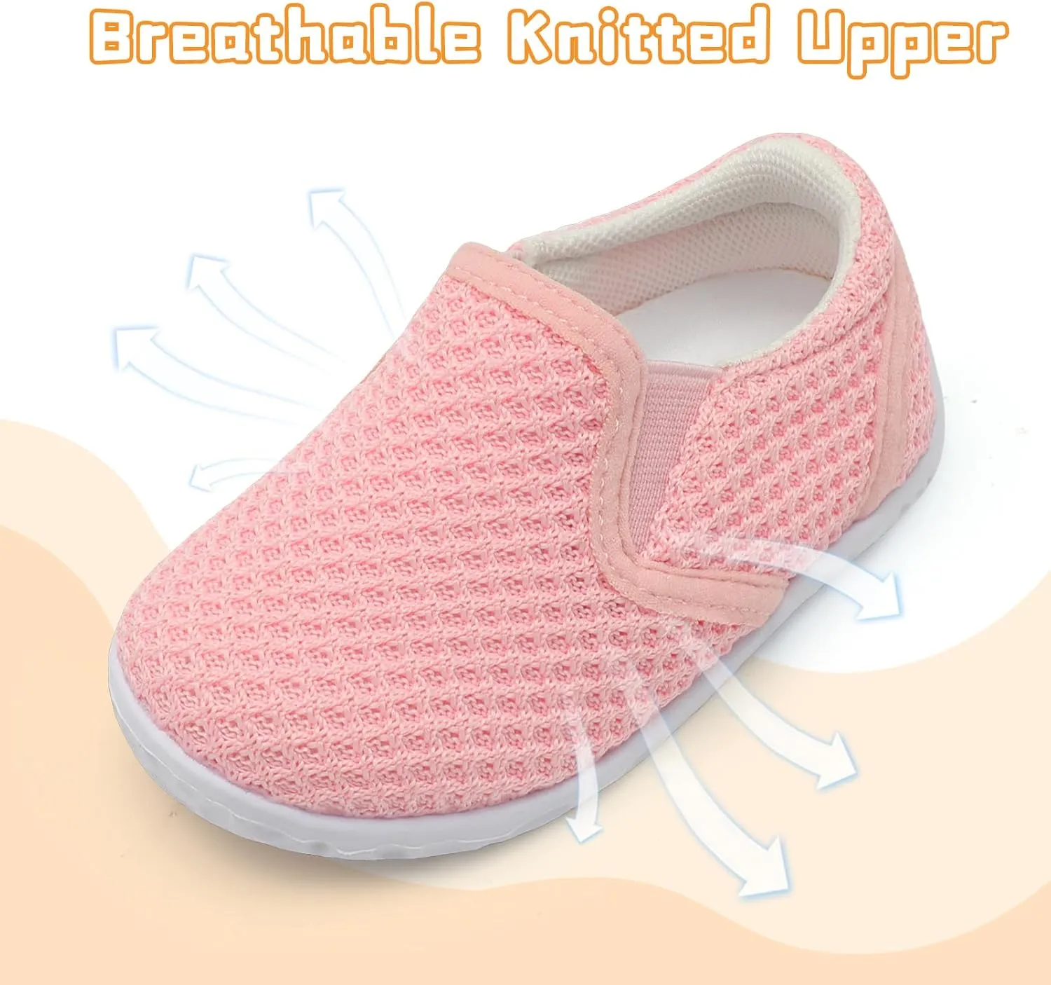 FEETCITY Unisex Baby Shoes Boys Girls Sneakers Infant Slip On First Walking Shoes Toddler Casual Star Sneaker Crib Shoes