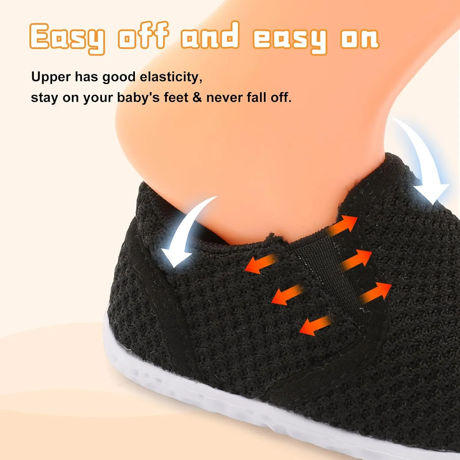 FEETCITY Unisex Baby Shoes Boys Girls Sneakers Infant Slip On First Walking Shoes Toddler Casual Star Sneaker Crib Shoes