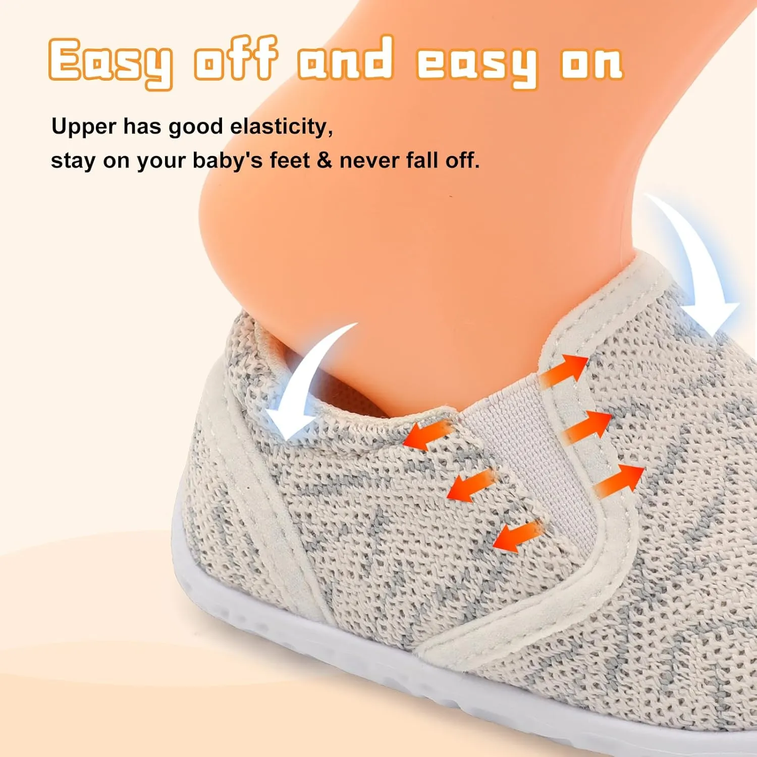 FEETCITY Unisex Baby Shoes Boys Girls Sneakers Infant Slip On First Walking Shoes Toddler Casual Star Sneaker Crib Shoes