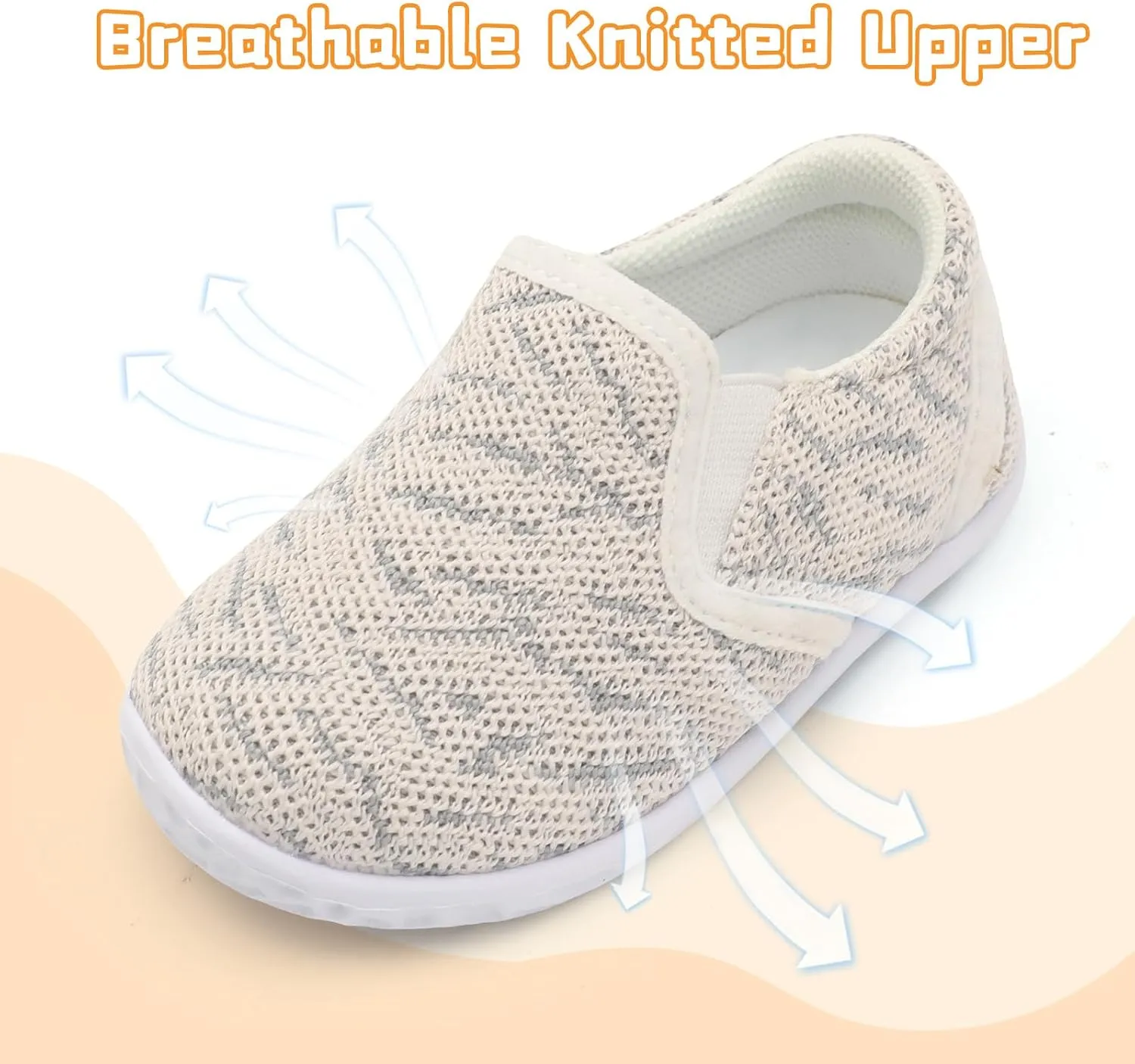 FEETCITY Unisex Baby Shoes Boys Girls Sneakers Infant Slip On First Walking Shoes Toddler Casual Star Sneaker Crib Shoes