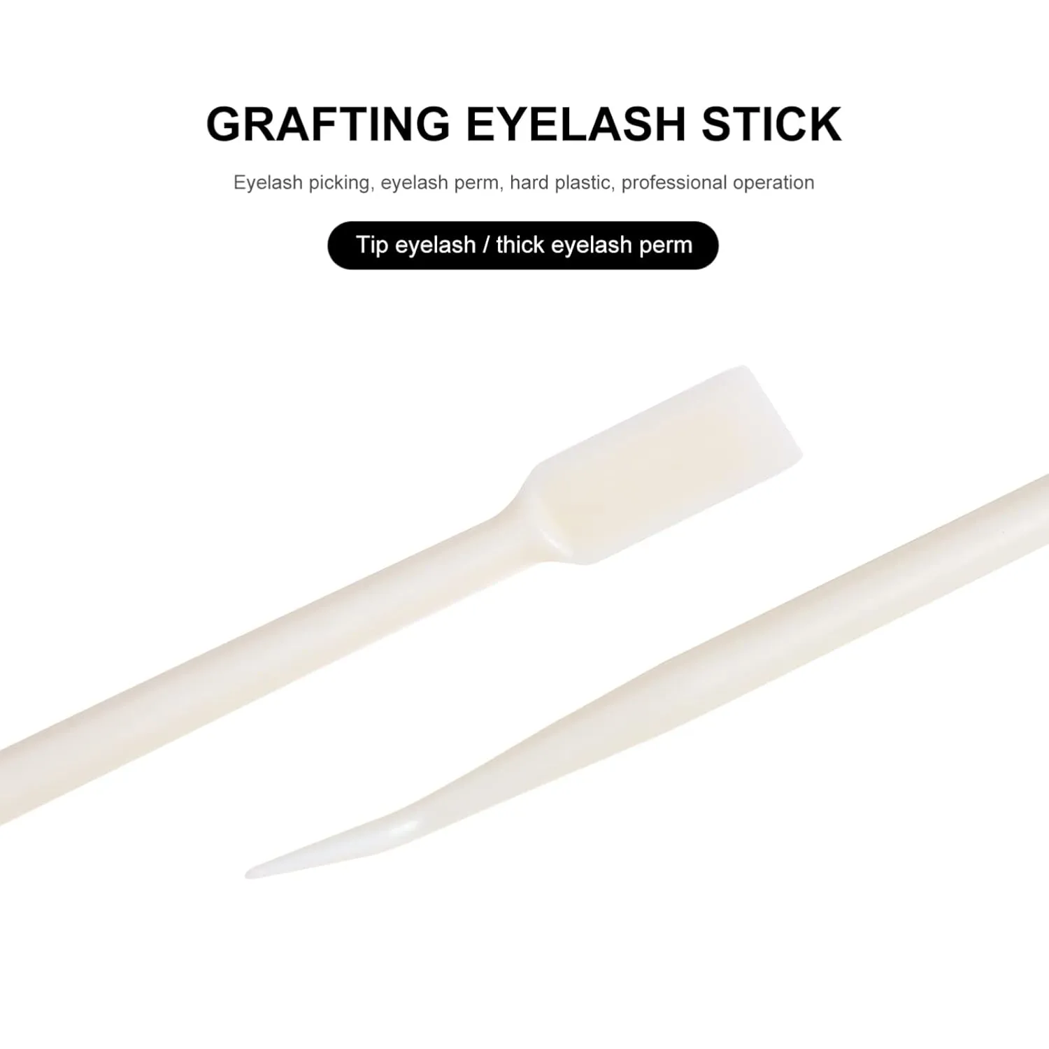 FRCOLOR 200pcs Makeup Separator Tools Needle Eyelash False Supplies Applicator for Use Beige Grafting Lash Lifter Curler Eyelashes Stick Kit Tool Lift Lifting Perming Lashes Kit,