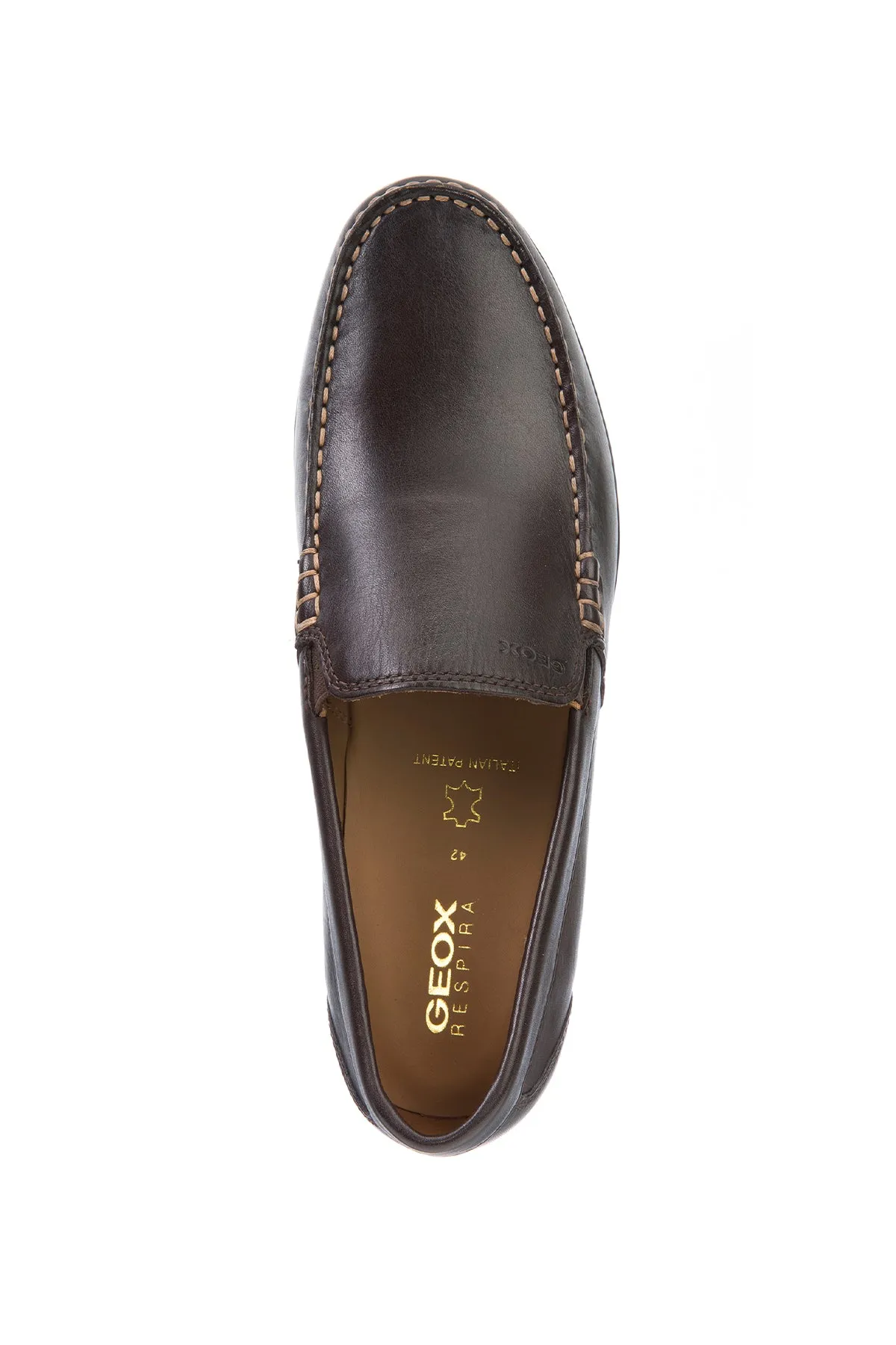 Geox Erkek Kahverengi Siron W Deri Casual Loafer