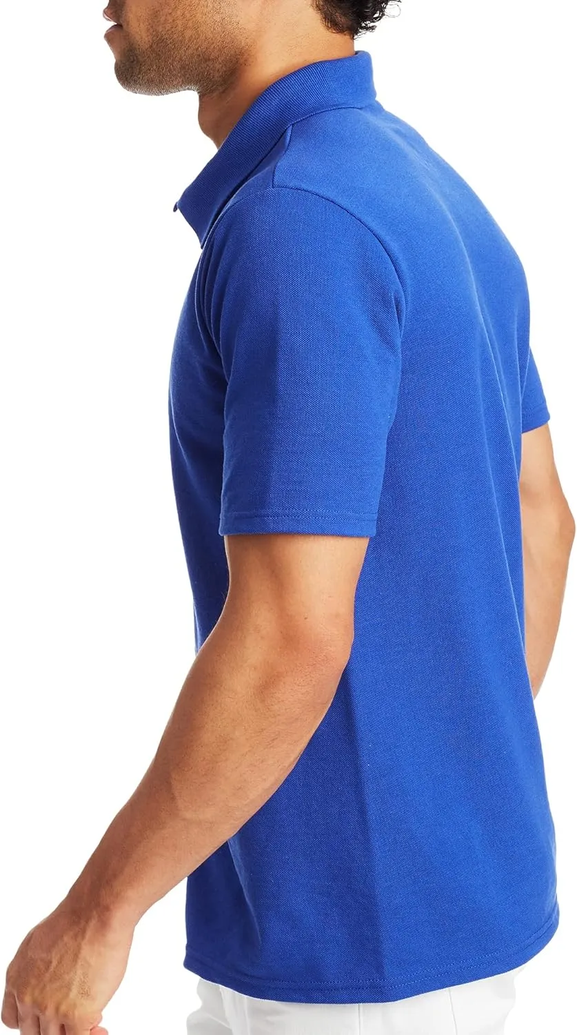 Hanes Men’s X-Temp Short Sleeve Polo Shirt, Midweight Men's Shirt
