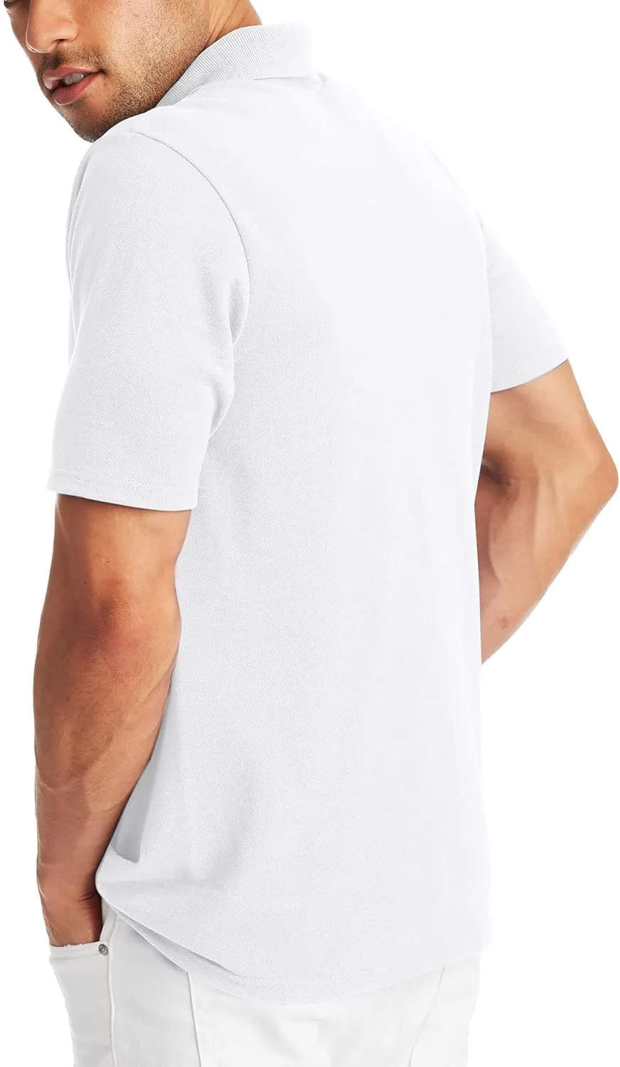 Hanes Men’s X-Temp Short Sleeve Polo Shirt, Midweight Men's Shirt