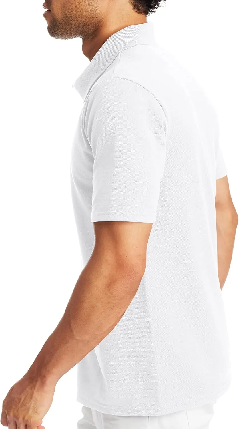 Hanes Men’s X-Temp Short Sleeve Polo Shirt, Midweight Men's Shirt