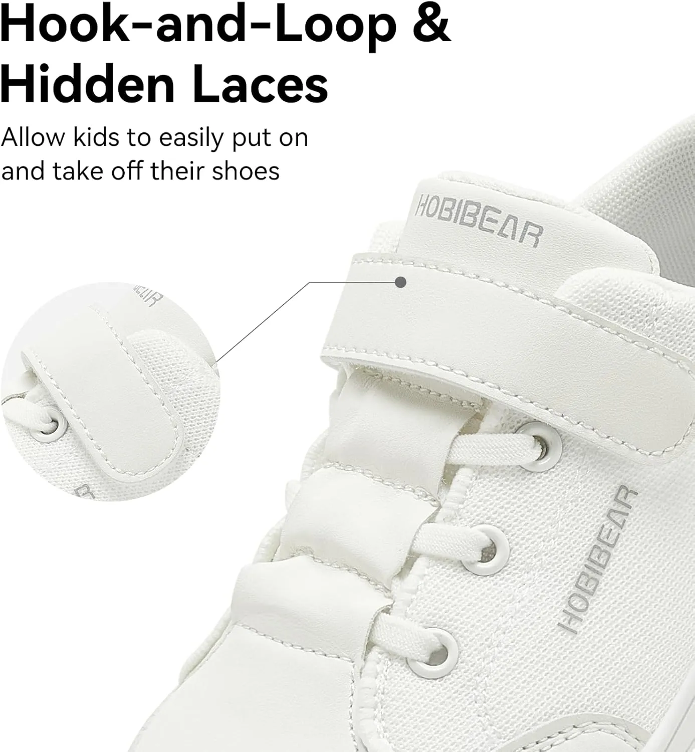 HOBIBEAR Kids Barefoot Shoes Wide Toe Box Zero Drop First Walk for Toddler Little Big Kid Boys Girls Sneaker