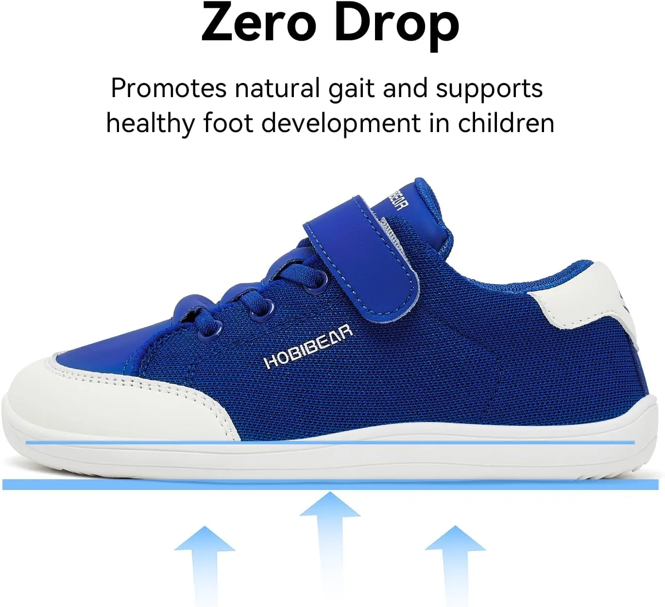HOBIBEAR Kids Barefoot Shoes Wide Toe Box Zero Drop for Boys Girls Toddler Little Big Kid Walking Minimalist Sneaker