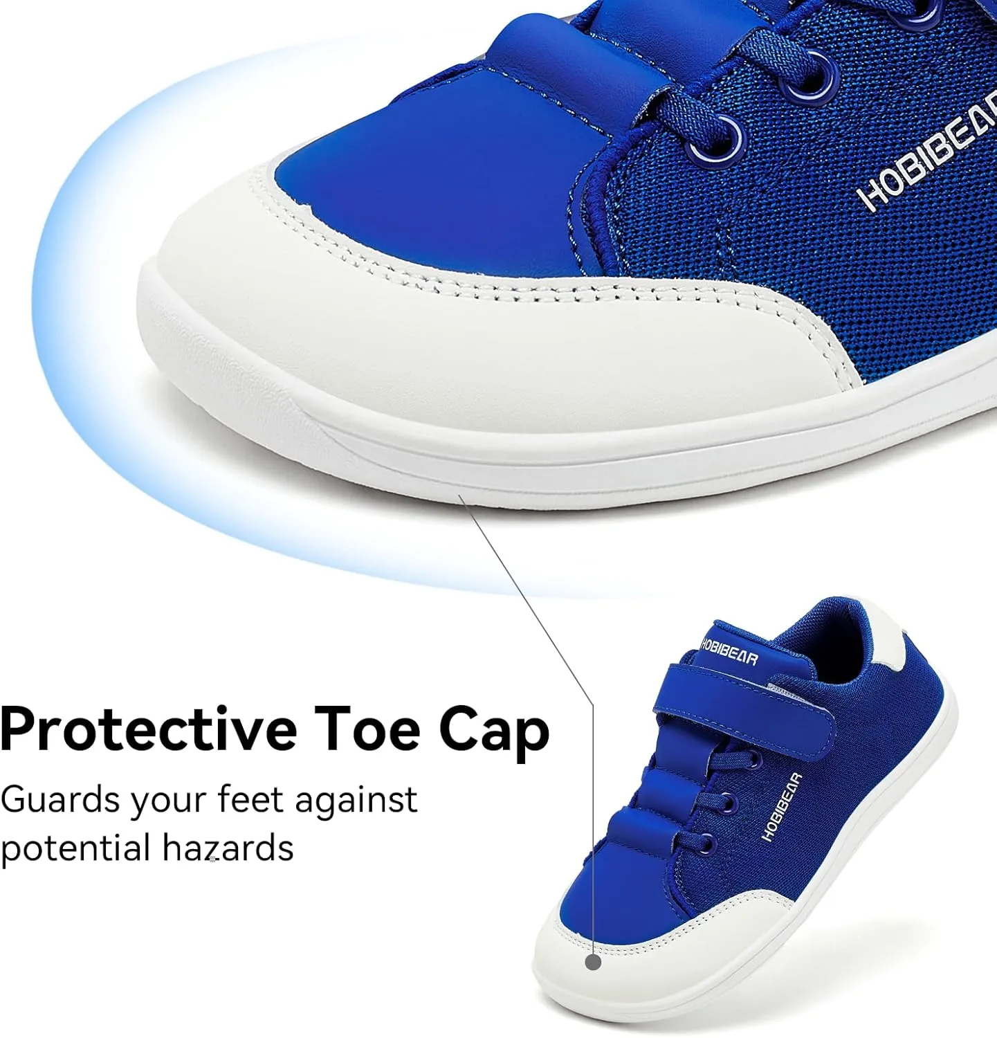 HOBIBEAR Kids Barefoot Shoes Wide Toe Box Zero Drop for Boys Girls Toddler Little Big Kid Walking Minimalist Sneaker