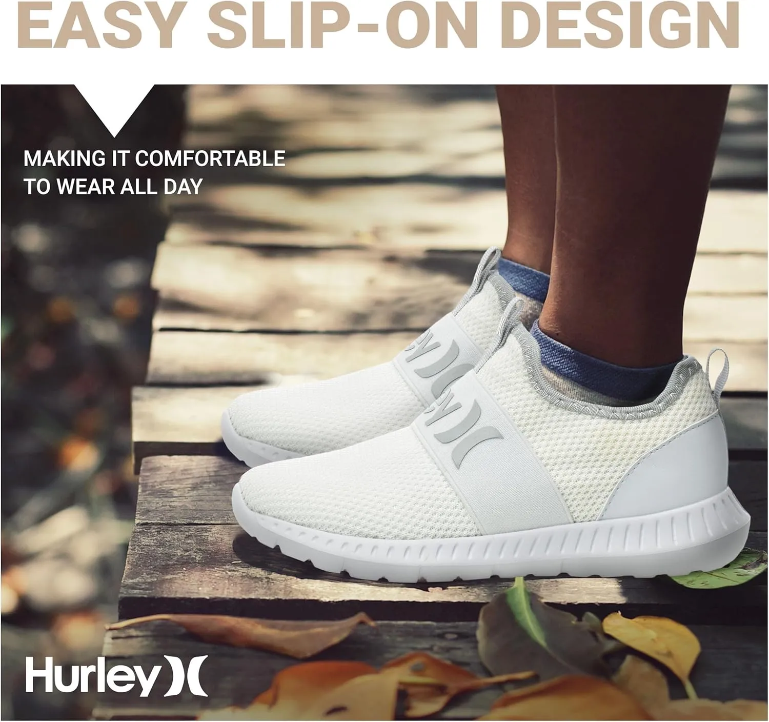 Hurley Camby Kids Slip On Canvas Sneakers – Low Cut Skateboarding Shoes for Kids, Running, Walking, Breathable Sports Shoes for Boys and Girls
