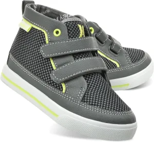 Hurley Kids Toddler and Little Kids Tedd Canvas Sneakers with Straps High Cut Skateboarding Shoes for Boys and Girls, Durable Shoes for School