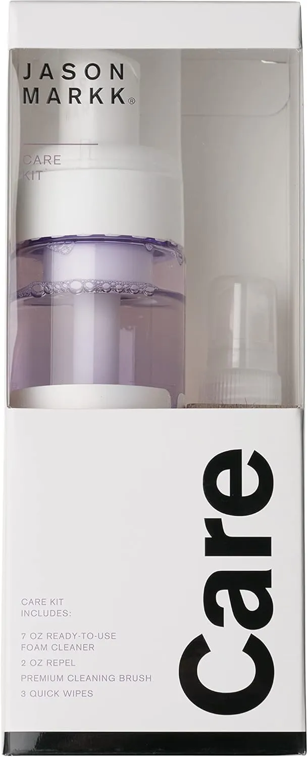 Jason Markk Shoe Cleaning -Shoe & Sneaker Care Sets: Travel and Care Kits– Ready-To-Use Foam and Deep Cleaning Solution Kits