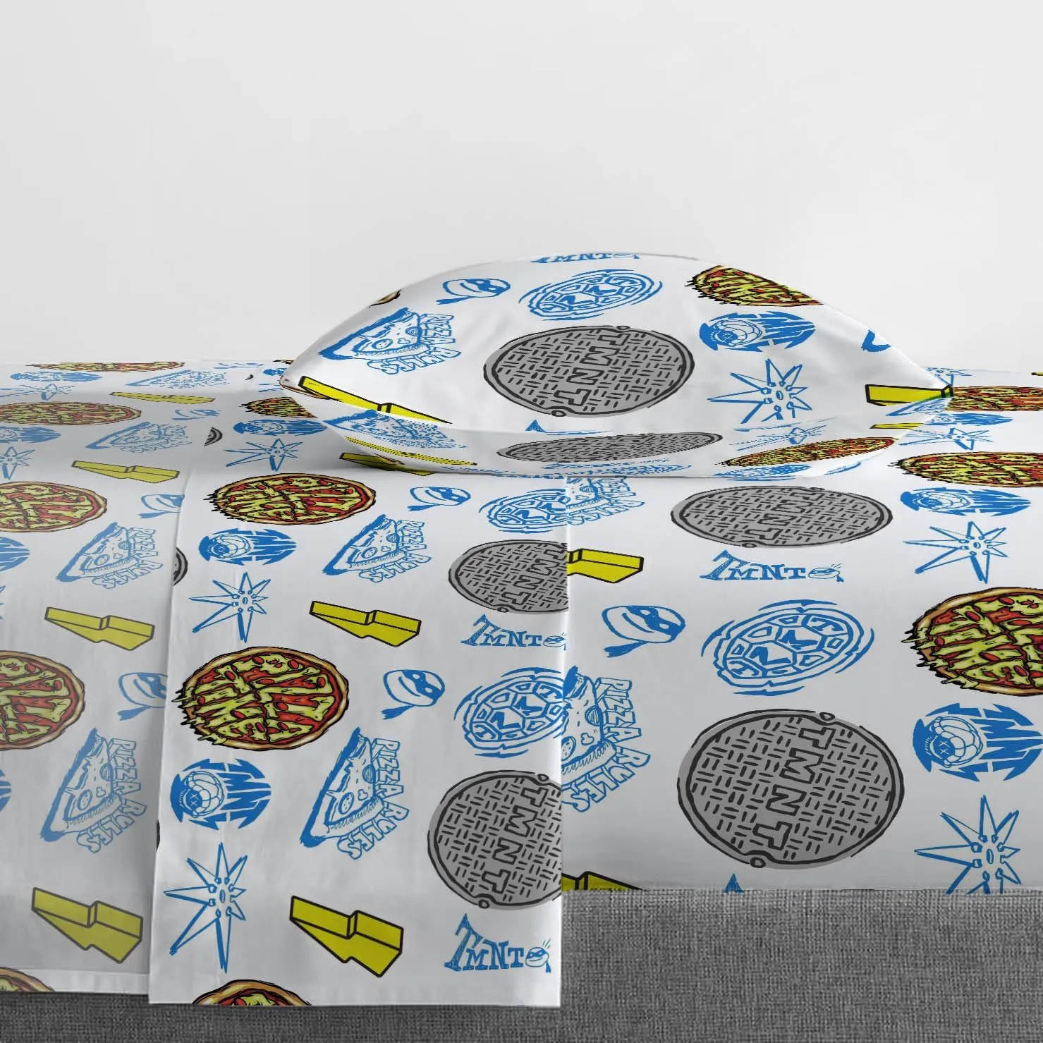 Jay Franco Nickelodeon Teenage Mutant Ninja Turtles Twin Comforter Set - 5 Piece Bedding Includes Sheet Set & Pillow Covers - Super Soft Mutant Mayhem Microfiber Bed Set