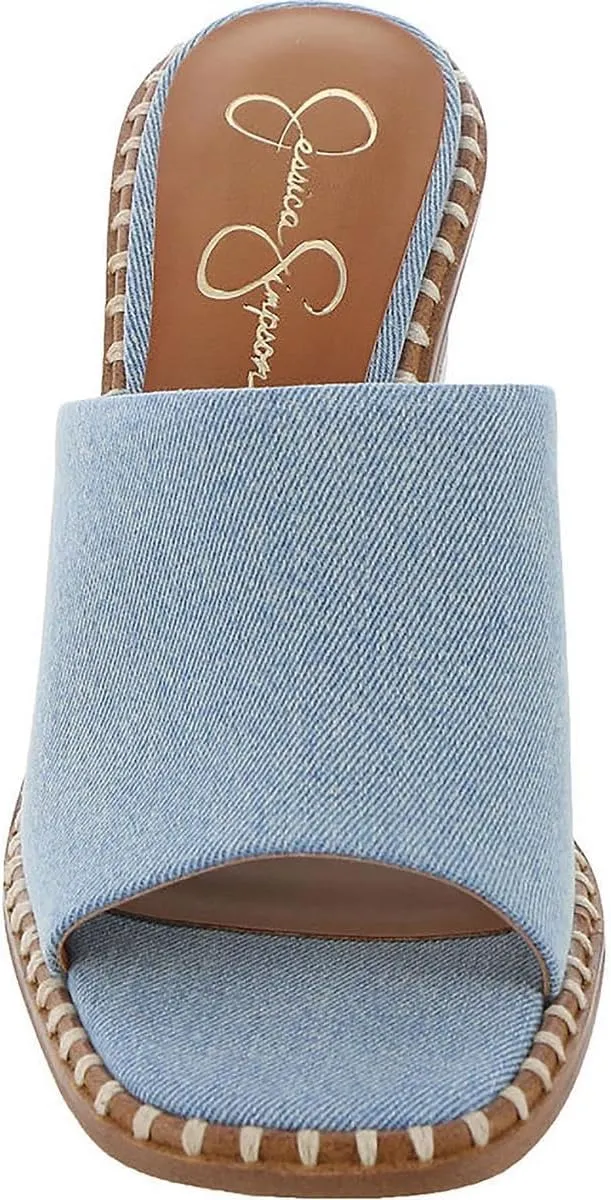 Jessica Simpson Womens Lendrila Block Heel Slip-On Heels