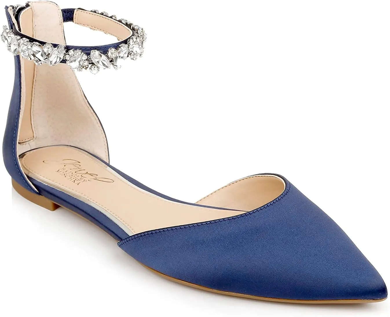 Jewel Badgley Mischka Cassidy Flat Pointed Shoe