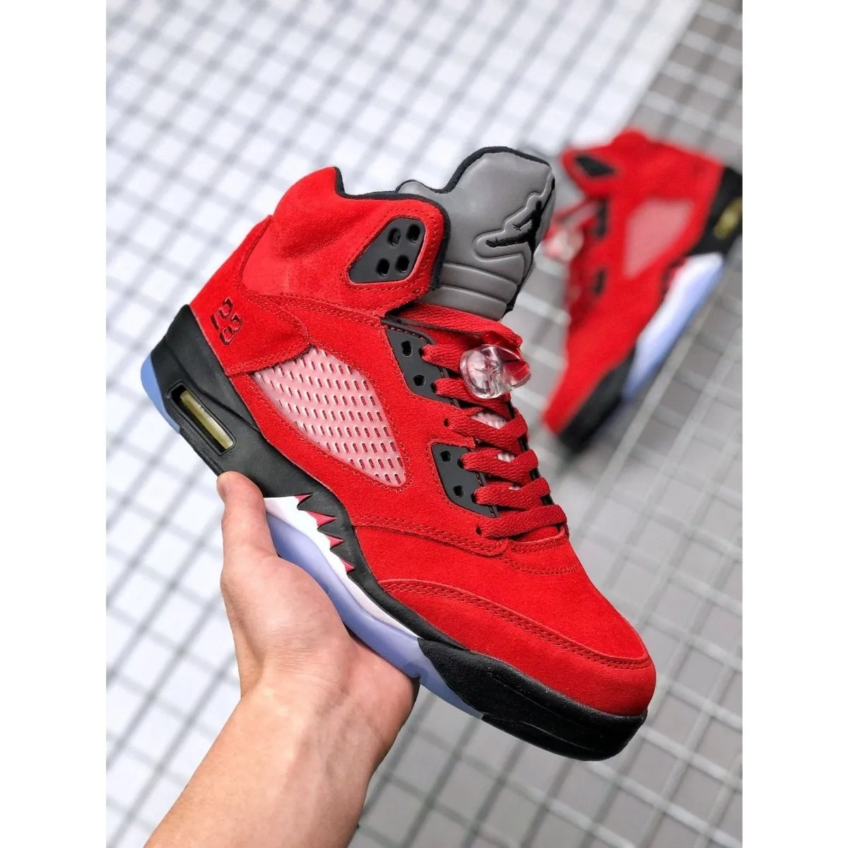 JORDAN Impeccable Safe transaction RACING RED x 5 BULL RETRO