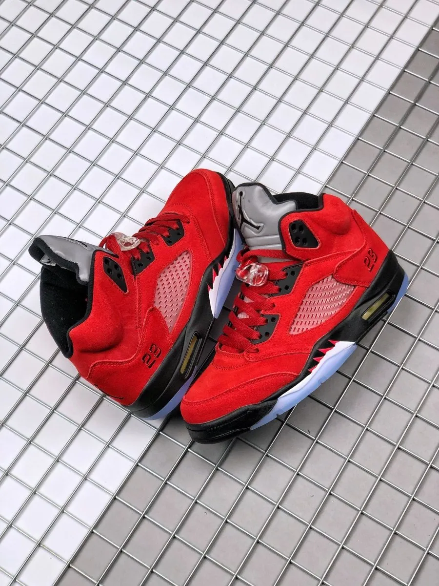 JORDAN Impeccable Safe transaction RACING RED x 5 BULL RETRO
