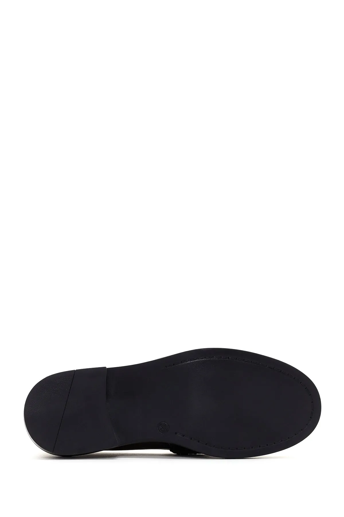 Kadın Altın Deri Casual Loafer