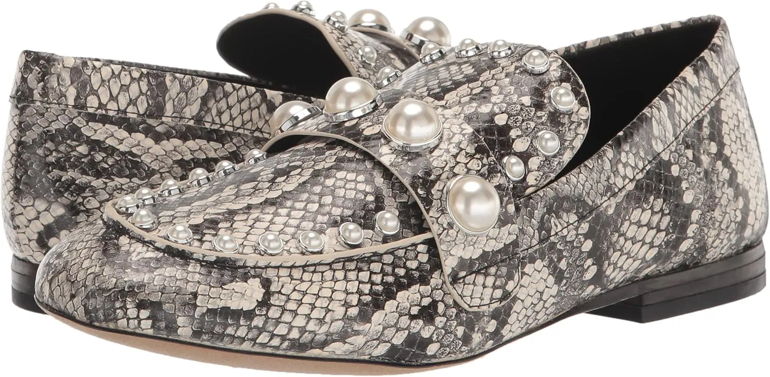 Karl Lagerfeld Paris Women's Avah Studded Faux Pearl Loafer