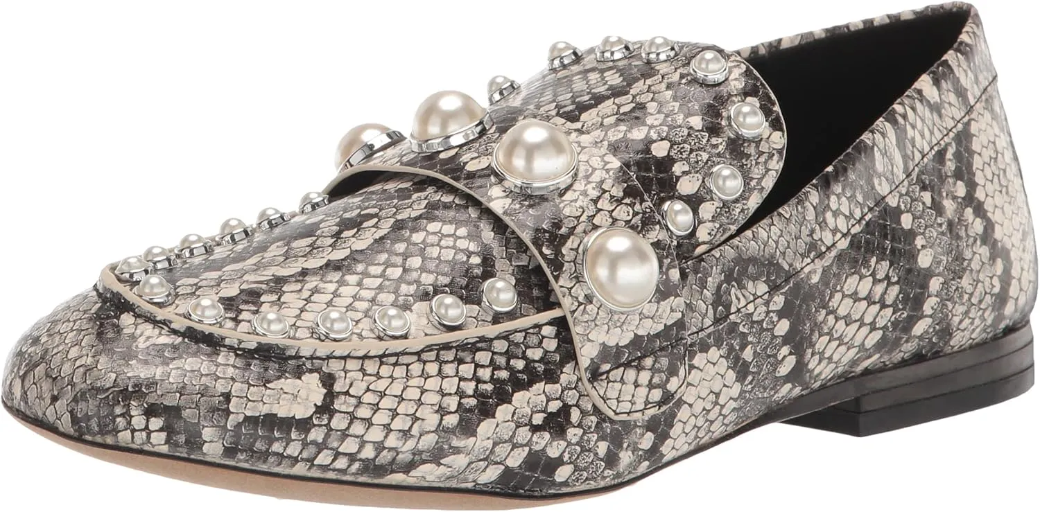 Karl Lagerfeld Paris Women's Avah Studded Faux Pearl Loafer