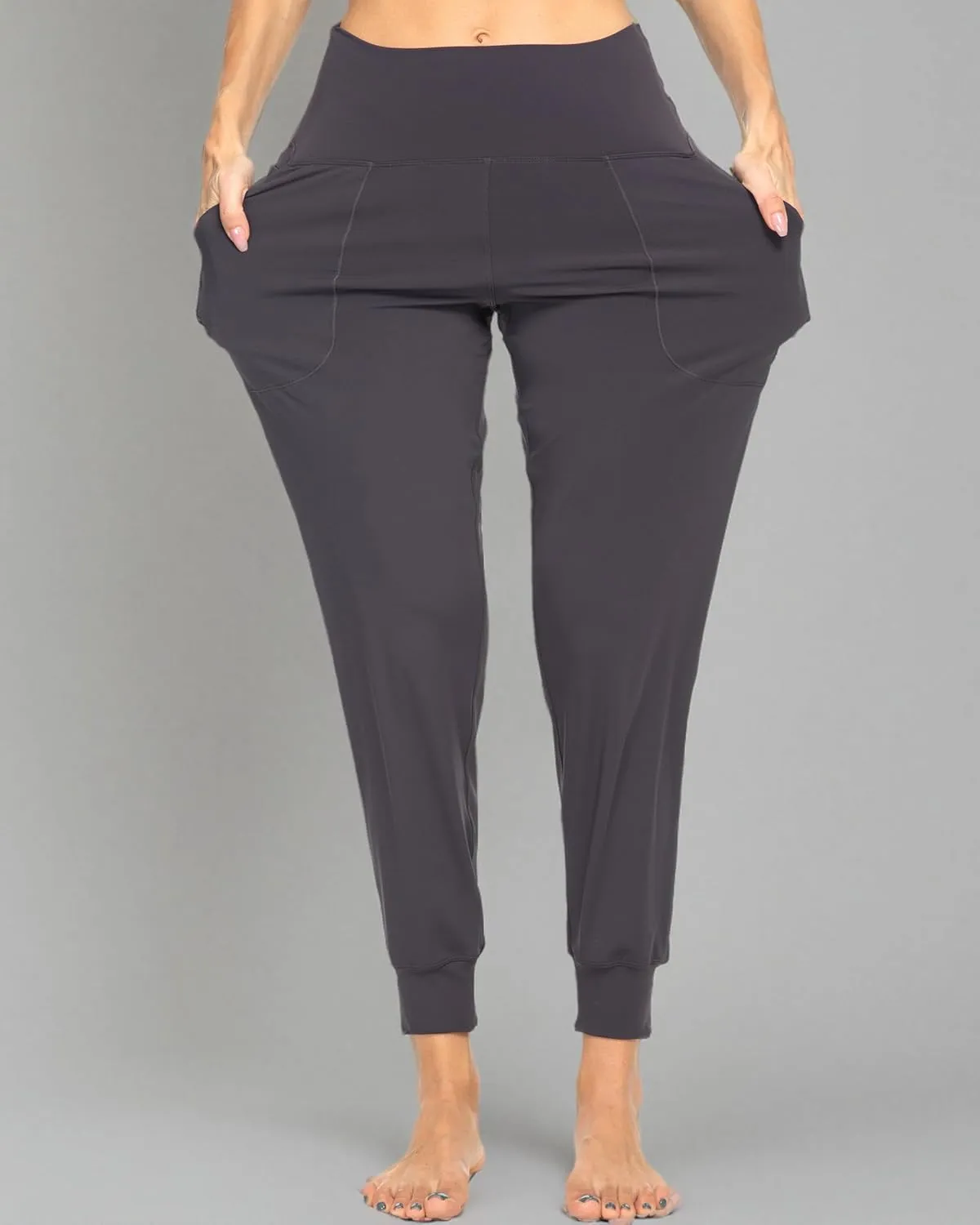 Kcutteyg Womens Joggers with Pockets, Lightweight Quick Dry Athletic Workout Soft Pants for Gym, Yoga, Running