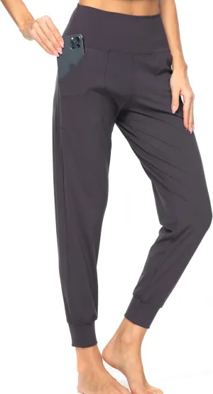 Kcutteyg Womens Joggers with Pockets, Lightweight Quick Dry Athletic Workout Soft Pants for Gym, Yoga, Running