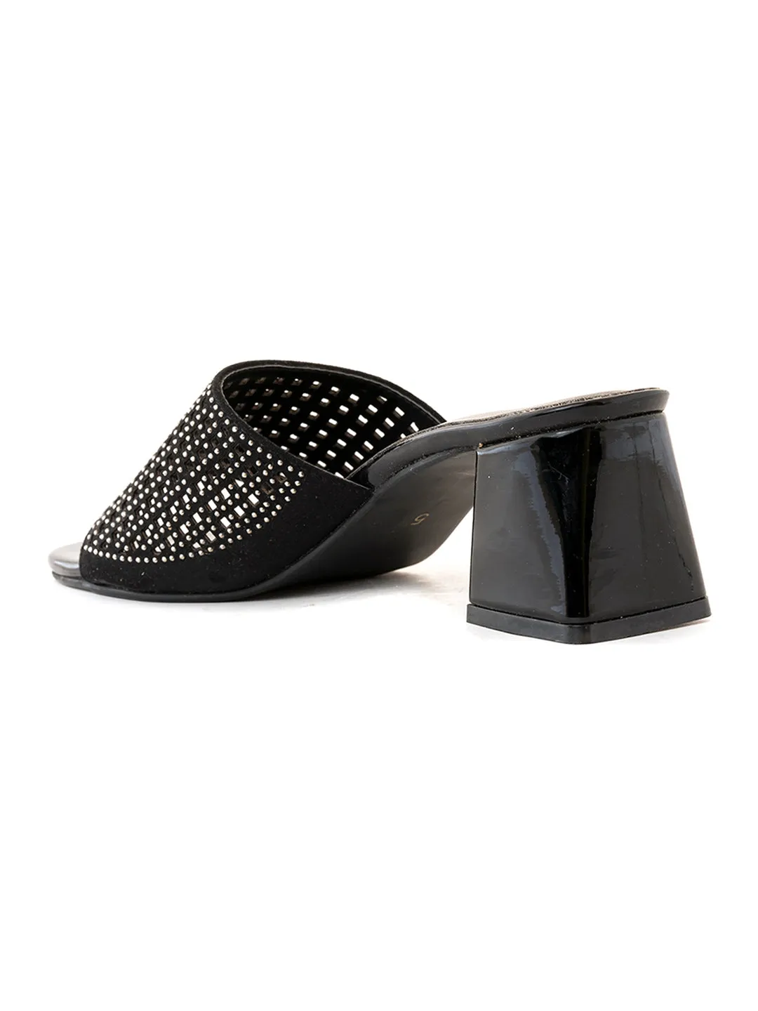 Khadim Cleo Block Heel Mule Slip On Sandal for Women