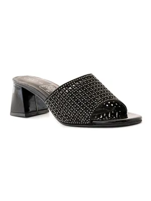 Khadim Cleo Block Heel Mule Slip On Sandal for Women