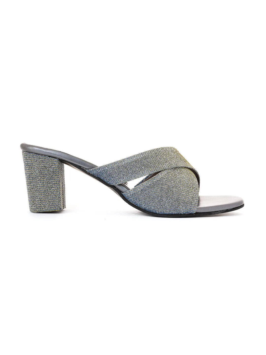 Khadim High Heel Block Mule Slip On Sandal for Women