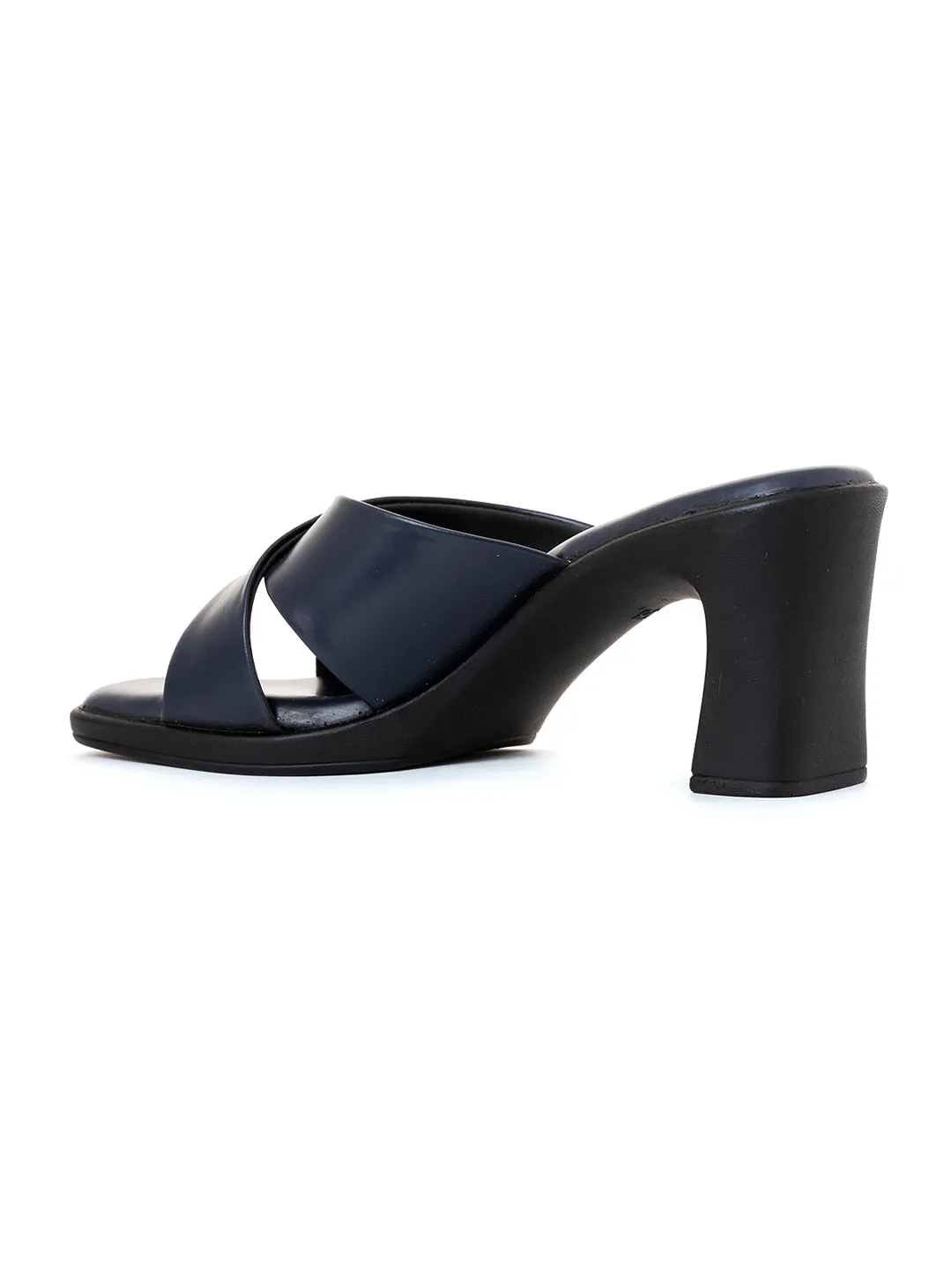 Khadim Sharon High Heel Block Mule Slip On Sandal for Women