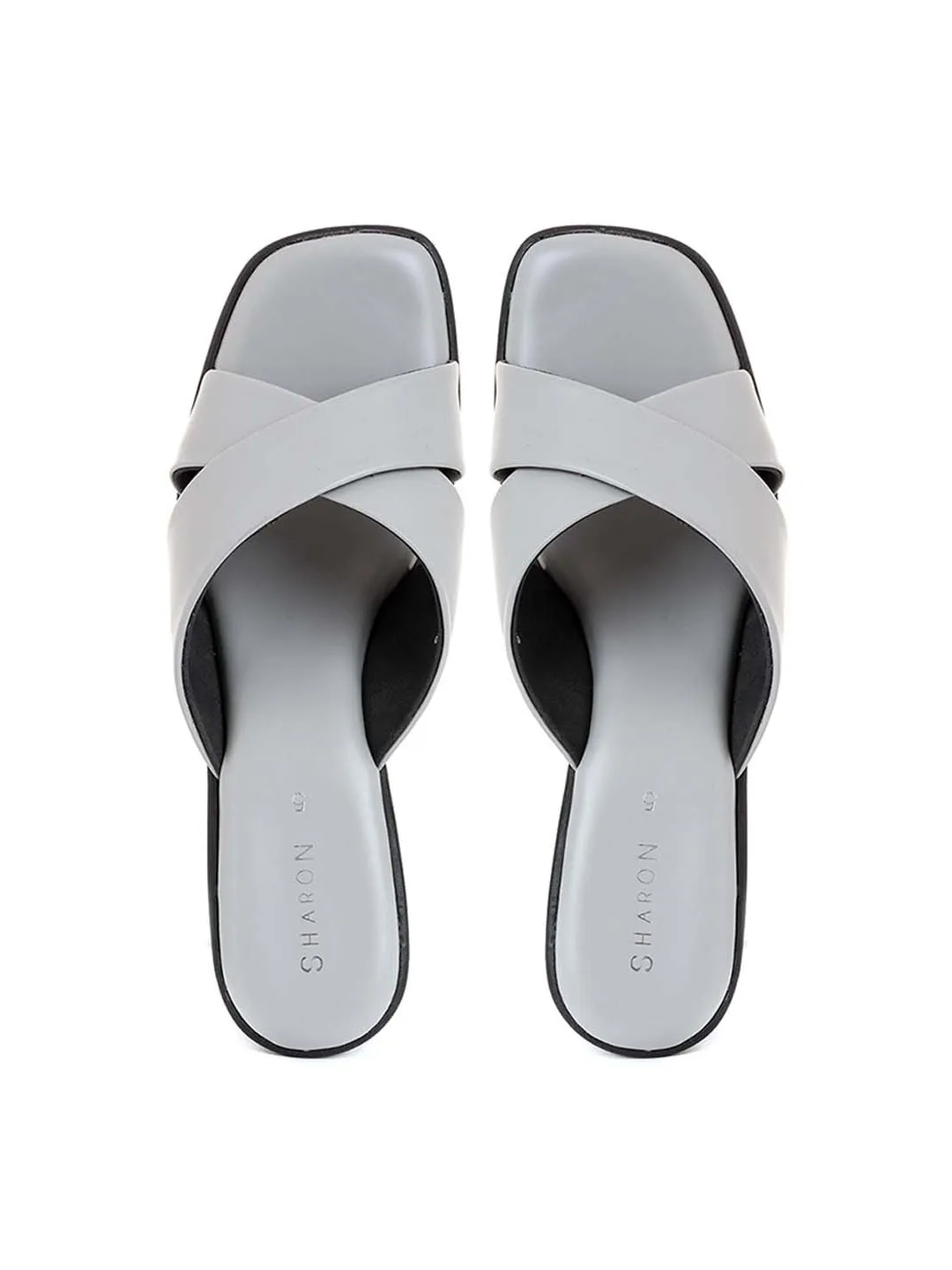 Khadim Sharon High Heel Block Mule Slip On Sandal for Women