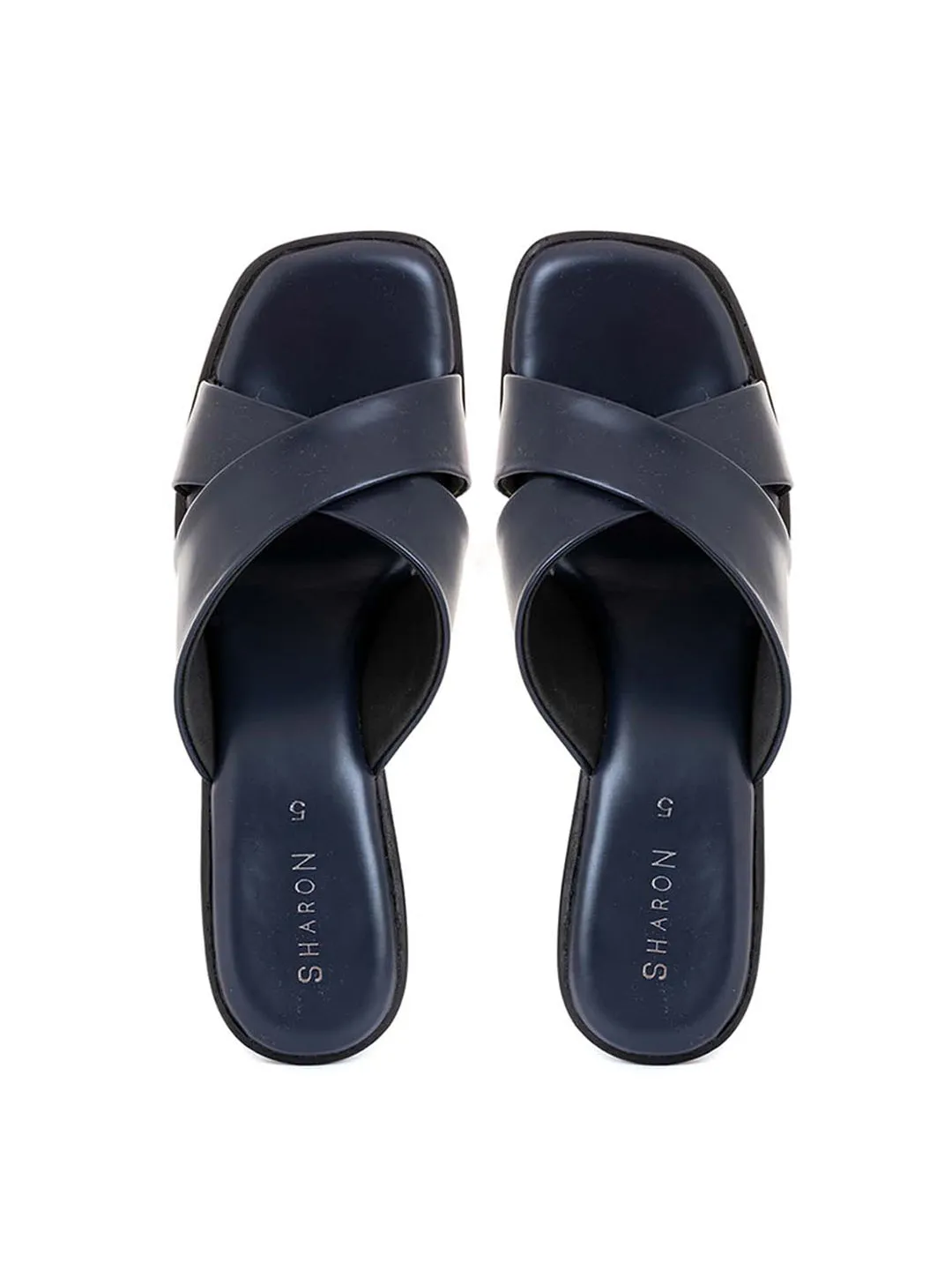 Khadim Sharon High Heel Block Mule Slip On Sandal for Women