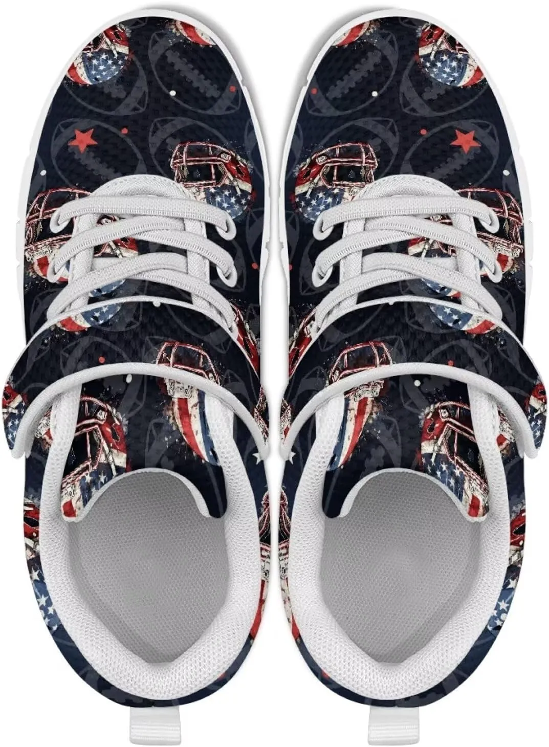 Kids Shoes Comfortable Athletic Running Breathable Hook and Loops Shoes for Litter Kids Non-Slip School Sport Sneaker for Boys Girls US 11-15