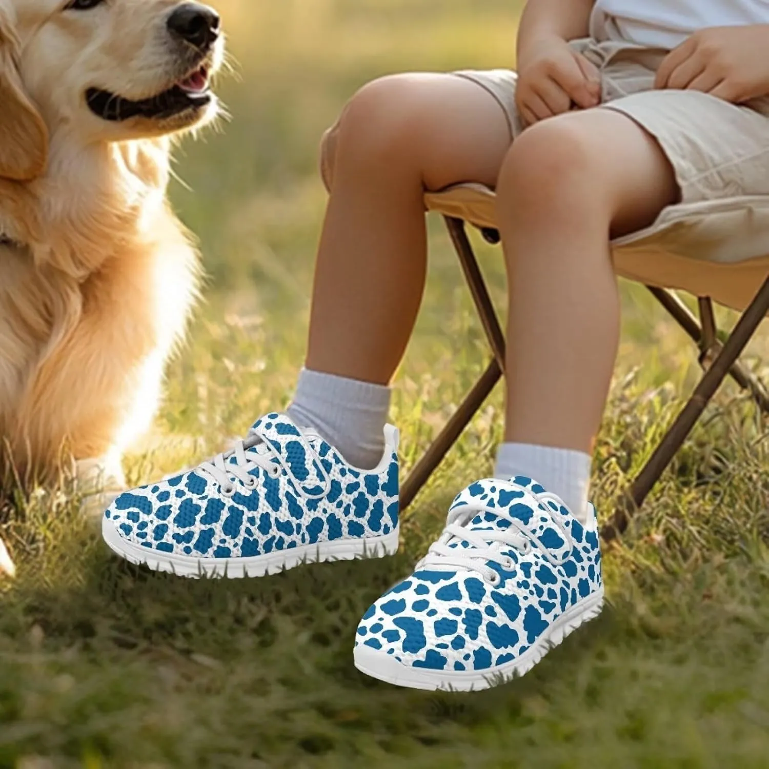 Kids Shoes Comfortable Athletic Running Breathable Hook and Loops Shoes for Litter Kids Non-Slip School Sport Sneaker for Boys Girls US 11-15