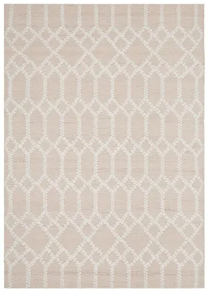 Krisha Tribal Trellis Rug Nude Soft Pink